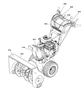 Decals Group Diagram and Parts List for 1695943 2010 Briggs and Stratton Snow Blower